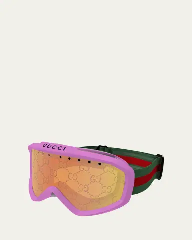 Gucci Multicolor Logo Injection Plastic Shield Sunglasses | Thumbnail 2
