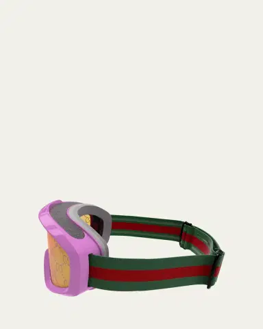 Gucci Multicolor Logo Injection Plastic Shield Sunglasses | Thumbnail 3