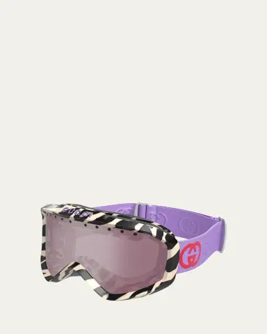 Gucci Multicolor Logo Injection Plastic Shield Sunglasses | Thumbnail 4