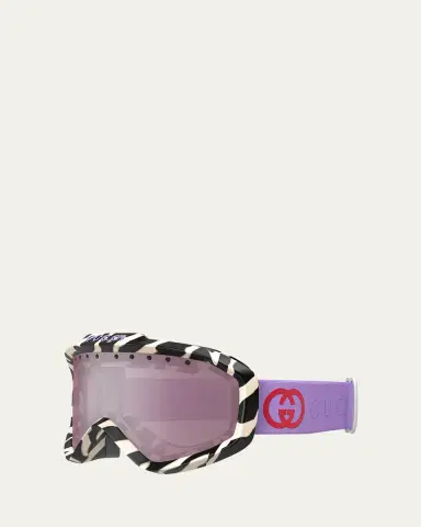 Gucci Multicolor Logo Injection Plastic Shield Sunglasses | Thumbnail 5