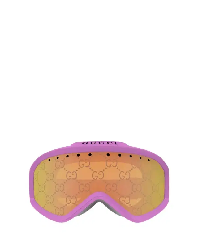 Gucci Multicolor Logo Injection Plastic Shield Sunglasses