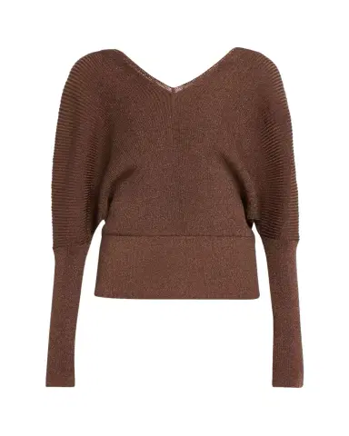 Lafayette 148 New York Ribbed Shimmer Dolman-Sleeve Sweater | Thumbnail 1 Lafayette 148 New York Ribbed Shimmer Dolman-Sleeve Sweater | Thumbnail 1