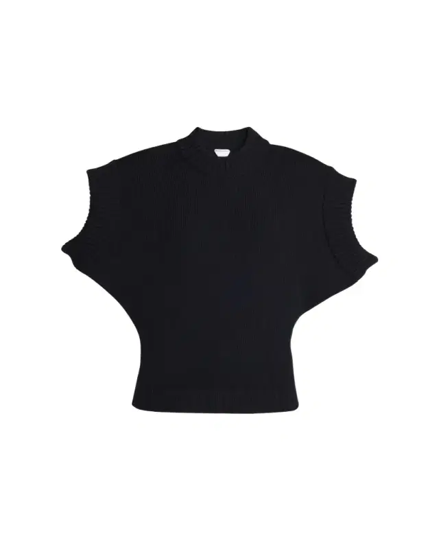 Bottega Veneta Short Sleeve Wool Sweater