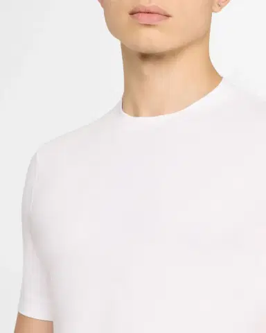 Giorgio Armani Men's Textured Stretch T-Shirt | Thumbnail 5