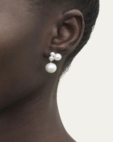 Sophie Bille Brahe 14K Yellow Gold Stella Freshwater Pearl Earring, Single (Right) | Thumbnail 2