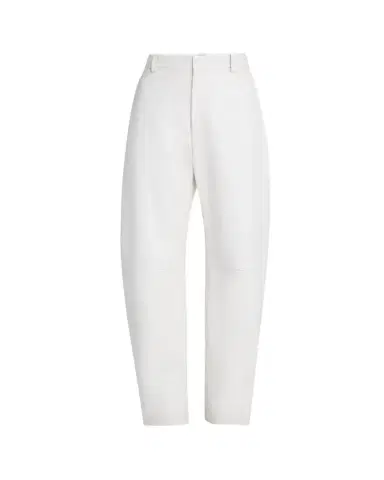 Bottega Veneta Napa Leather Rounded Leg Trousers | Thumbnail 1