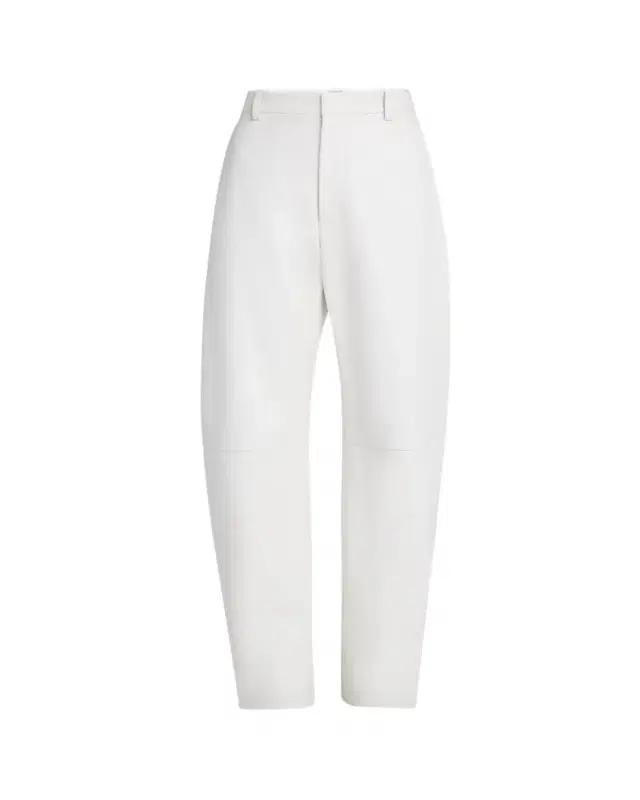 Napa Leather Rounded Leg Trousers