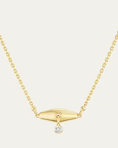 Uniform Object 18K Yellow Gold Pierced Vessel Diamond Necklace | Thumbnail 2