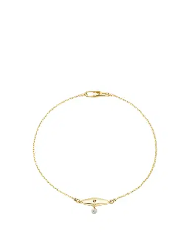 Uniform Object 18K Yellow Gold Pierced Vessel Diamond Necklace | Thumbnail 1
