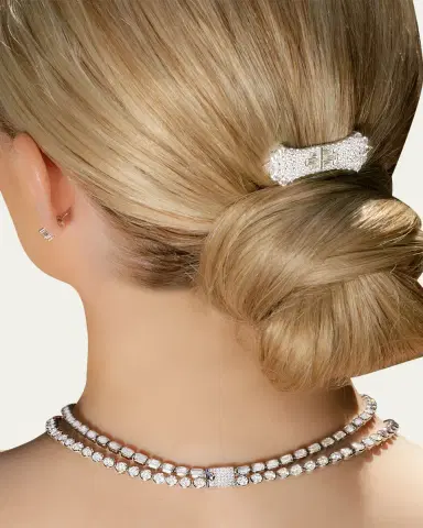 VRAI Celestial Double Strand Lab Grown Diamond Tennis Necklace, 42.36tcw | Thumbnail 2