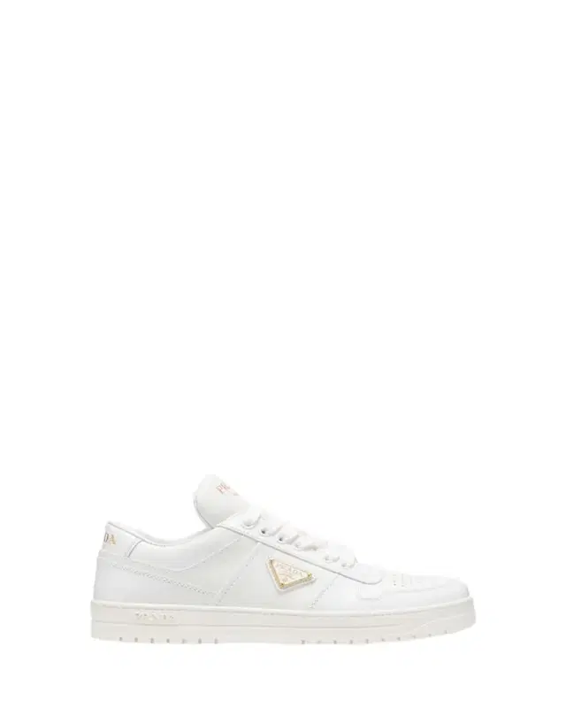 Prada Downtown Leather Low-Top Sneakers
