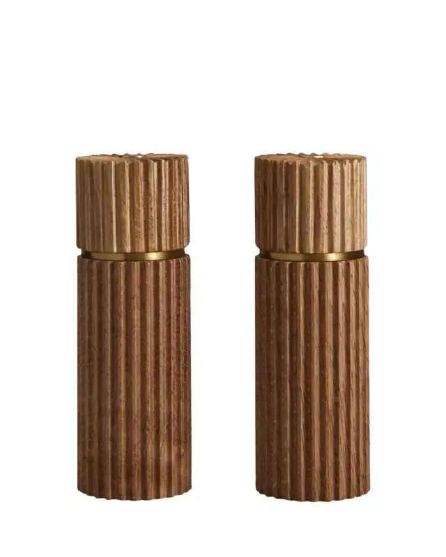L'Objet Ionic Salt & Pepper Mills, Blonde Oak
