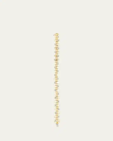 Brent Neale Small Gold & Diamond Hopscotch Bracelet | Thumbnail 2