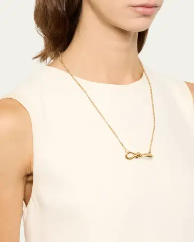 Marla Aaron True Lover's Knot Lock in 18K Yellow Gold | Thumbnail 2