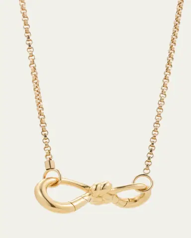 Marla Aaron True Lover's Knot Lock in 18K Yellow Gold | Thumbnail 3