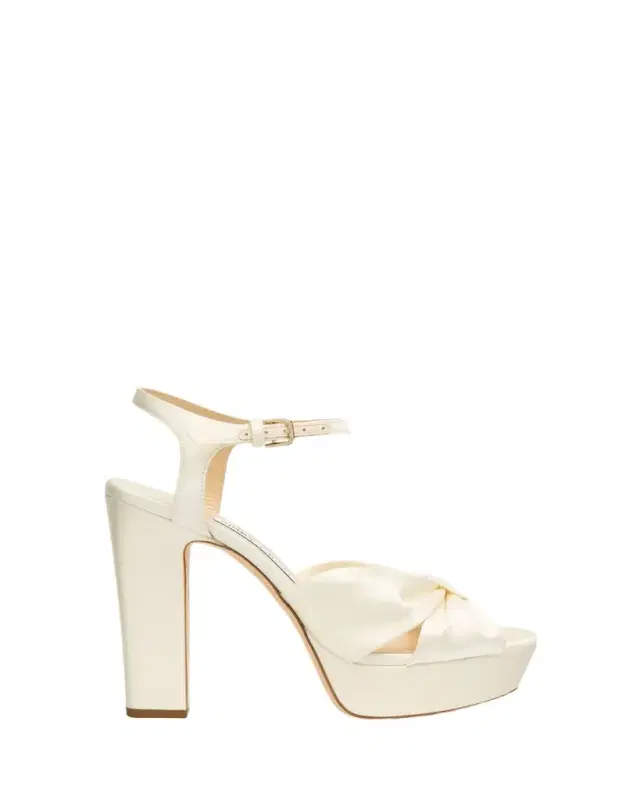 Jimmy Choo 120mm Heloise Satin Platform Sandals