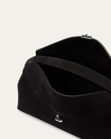 TOTEME T-Lock Suede Top-Handle Bag | Thumbnail 4 TOTEME T-Lock Suede Top-Handle Bag | Thumbnail 4