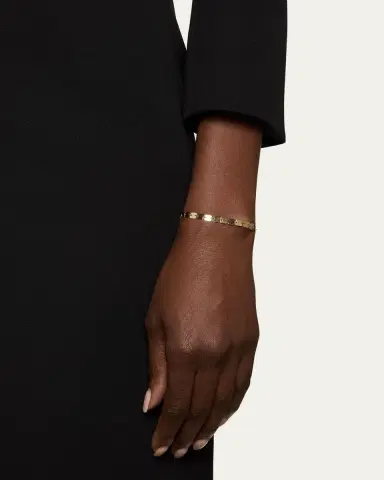 Lana 14K Gold Laser Square Chain Bracelet | Thumbnail 2