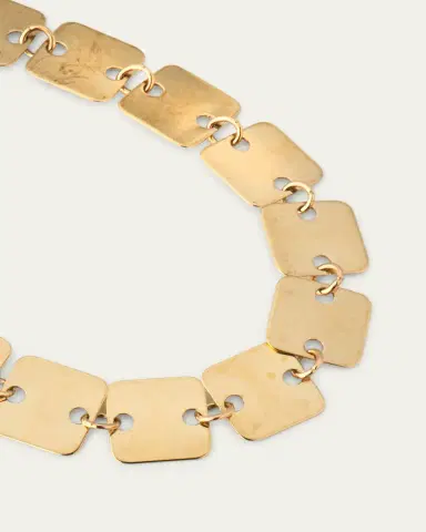 Lana 14K Gold Laser Square Chain Bracelet | Thumbnail 3