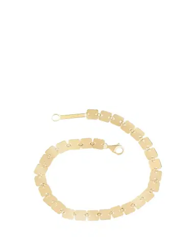 Lana 14K Gold Laser Square Chain Bracelet | Thumbnail 1