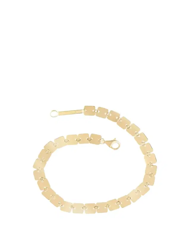 Lana 14K Gold Laser Square Chain Bracelet