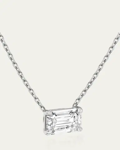 VRAI Emerald-Cut Solitaire Lab Grown Diamond Necklace, 1.0tcw | Thumbnail 2 VRAI Emerald-Cut Solitaire Lab Grown Diamond Necklace, 1.0tcw | Thumbnail 2
