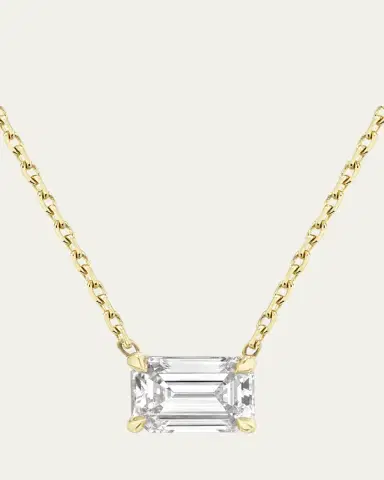 VRAI Emerald-Cut Solitaire Lab Grown Diamond Necklace, 1.0tcw | Thumbnail 4 VRAI Emerald-Cut Solitaire Lab Grown Diamond Necklace, 1.0tcw | Thumbnail 4
