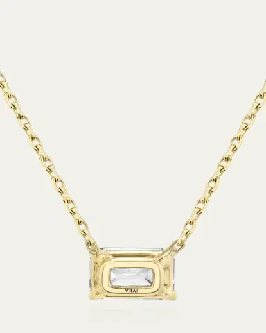 VRAI Emerald-Cut Solitaire Lab Grown Diamond Necklace, 1.0tcw | Thumbnail 7 VRAI Emerald-Cut Solitaire Lab Grown Diamond Necklace, 1.0tcw | Thumbnail 7