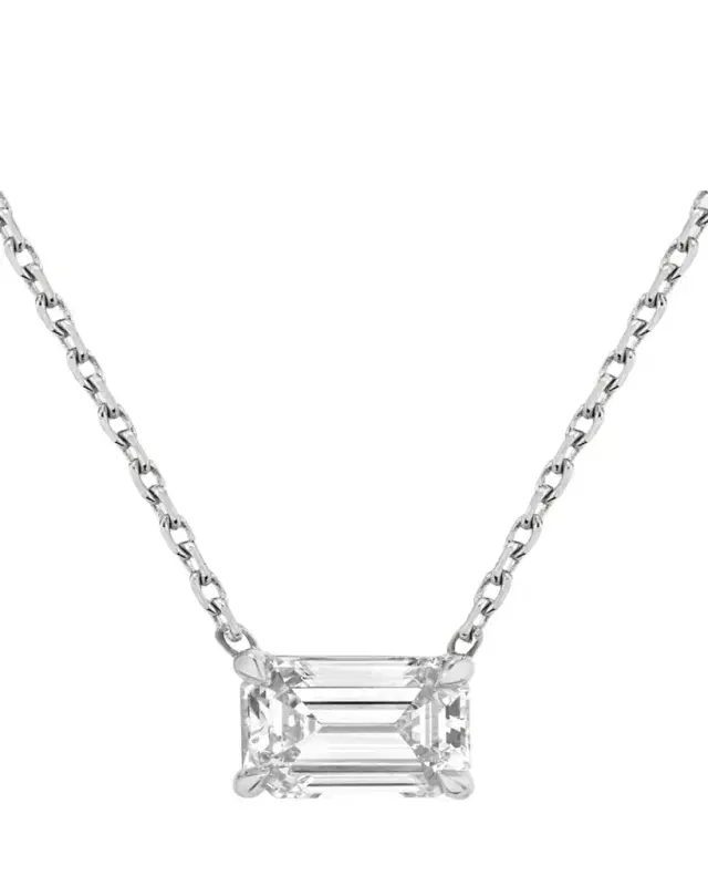 VRAI Emerald-Cut Solitaire Lab Grown Diamond Necklace, 1.0tcw