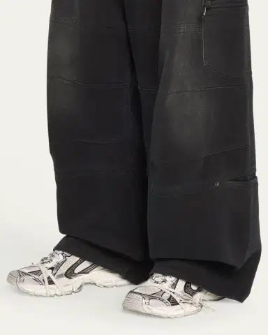 Balenciaga 3XL Metallic Mesh Lace Trainer Sneakers | Thumbnail 2