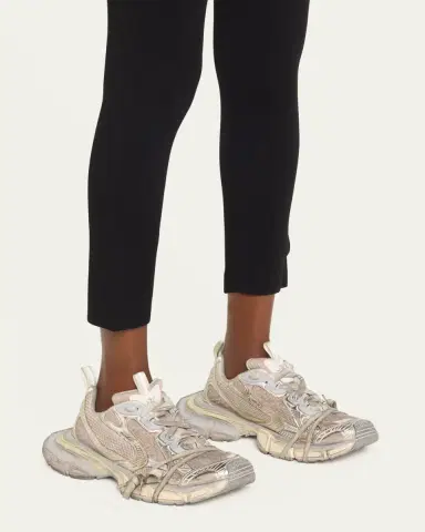 Balenciaga 3XL Metallic Mesh Lace Trainer Sneakers | Thumbnail 6