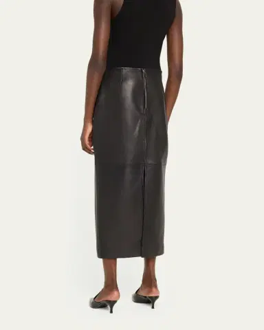 A.L.C. Marta Straight Leather Maxi Skirt | Thumbnail 3 A.L.C. Marta Straight Leather Maxi Skirt | Thumbnail 3
