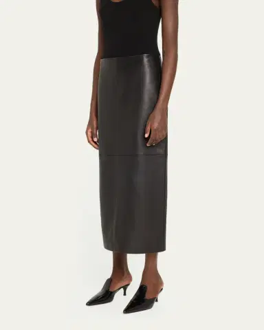 A.L.C. Marta Straight Leather Maxi Skirt | Thumbnail 4 A.L.C. Marta Straight Leather Maxi Skirt | Thumbnail 4