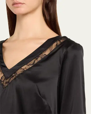 Lise Charmel Adorable En Sexy Lace-Inset Pajama Top | Thumbnail 5