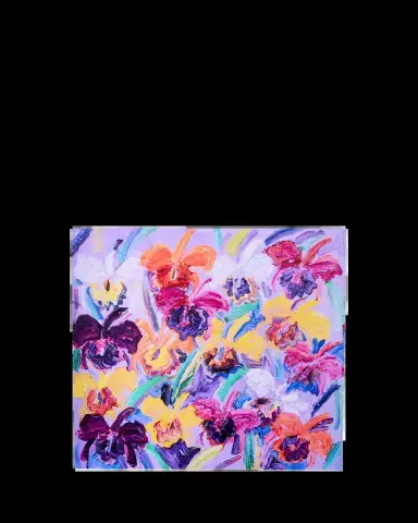 Hunt Slonem Purple Haze Cataleyas Lacquer Placemat | Thumbnail 2