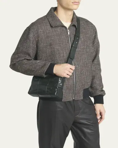 Bottega Veneta Men's Arco Small Leather Crossbody Bag | Thumbnail 2 Bottega Veneta Men's Arco Small Leather Crossbody Bag | Thumbnail 2