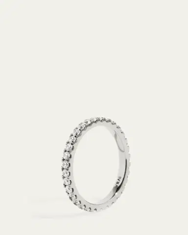 VRAI The Infinity 18K White Gold Lab Grown Diamond Band, 0.37tcw | Thumbnail 2 VRAI The Infinity 18K White Gold Lab Grown Diamond Band, 0.37tcw | Thumbnail 2
