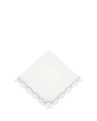 Tina Chen Designs Red Petal Embroidered Napkin | Thumbnail 1
