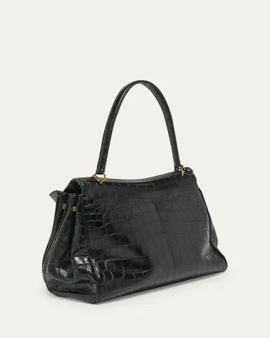Balenciaga Rodeo Medium Croc-Embossed Top-Handle Bag | Thumbnail 3 Balenciaga Rodeo Medium Croc-Embossed Top-Handle Bag | Thumbnail 3