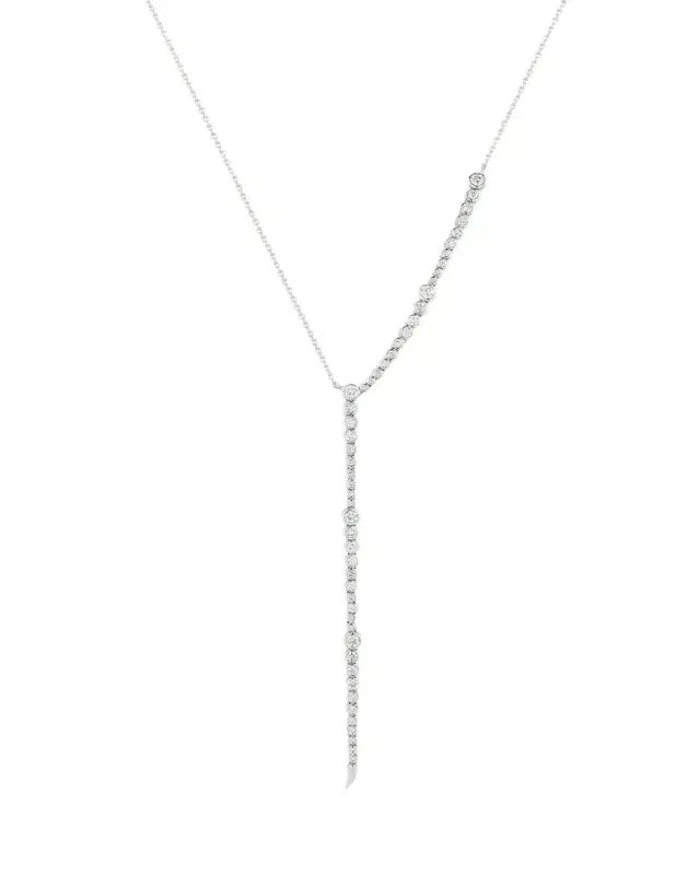 ONDYN Simone Necklace with Diamonds, 18"L