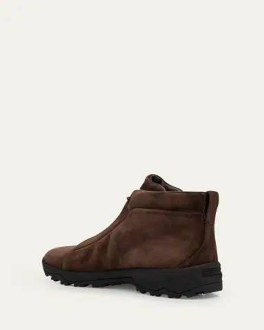 Zegna Men's Triple Stitch Vetta Suede Boots | Thumbnail 2