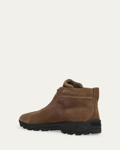 Zegna Men's Triple Stitch Vetta Suede Boots | Thumbnail 6