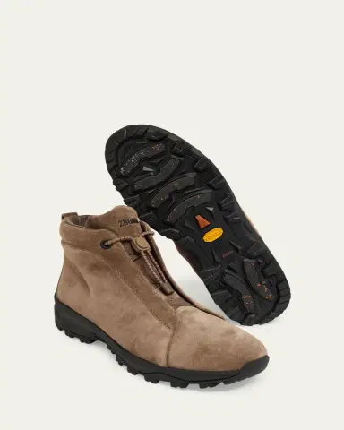 Zegna Men's Triple Stitch Vetta Suede Boots | Thumbnail 7