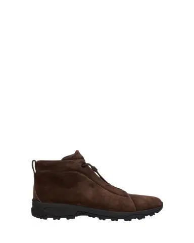 Zegna Men's Triple Stitch Vetta Suede Boots | Thumbnail 1