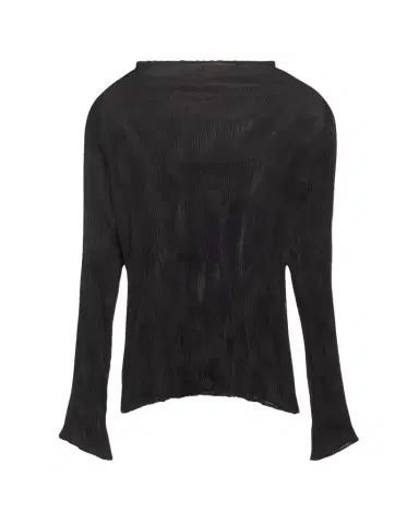 Issey Miyake Chiffon Twist Bk Wt 46 High-Neck Top | Thumbnail 1