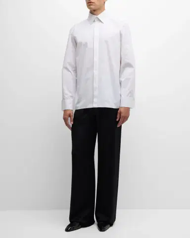Saint Laurent Men's Poplin Dress Shirt | Thumbnail 2 Saint Laurent Men's Poplin Dress Shirt | Thumbnail 2