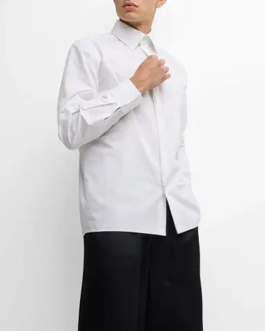 Saint Laurent Men's Poplin Dress Shirt | Thumbnail 7 Saint Laurent Men's Poplin Dress Shirt | Thumbnail 7