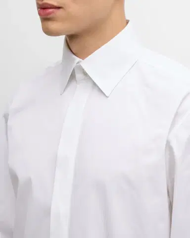 Saint Laurent Men's Poplin Dress Shirt | Thumbnail 8 Saint Laurent Men's Poplin Dress Shirt | Thumbnail 8