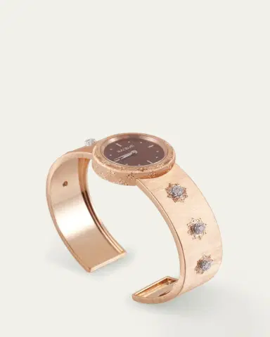 Buccellati Macri 18K Yellow Gold Diamond and Agate Watch | Thumbnail 3 Buccellati Macri 18K Yellow Gold Diamond and Agate Watch | Thumbnail 3