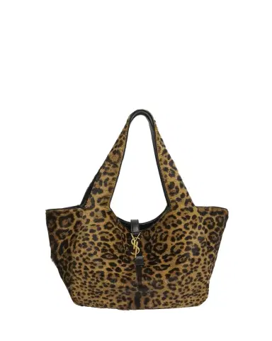 Saint Laurent Le 5 À 7 Bea YSL Leopard-Print Tote Bag in Calf Hair & Leather | Thumbnail 1 Saint Laurent Le 5 À 7 Bea YSL Leopard-Print Tote Bag in Calf Hair & Leather | Thumbnail 1
